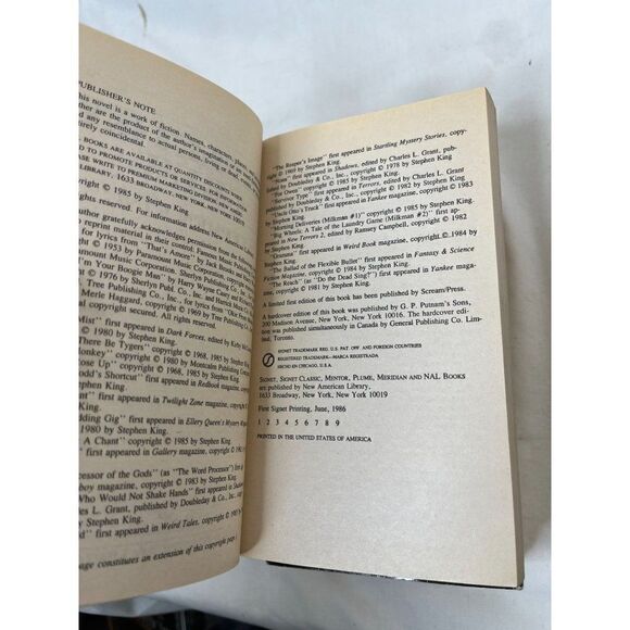 Stephen King Signet 1st Edition 1st Print Different Seasons Thinner Skeleton Cre - Picture 8 of 8